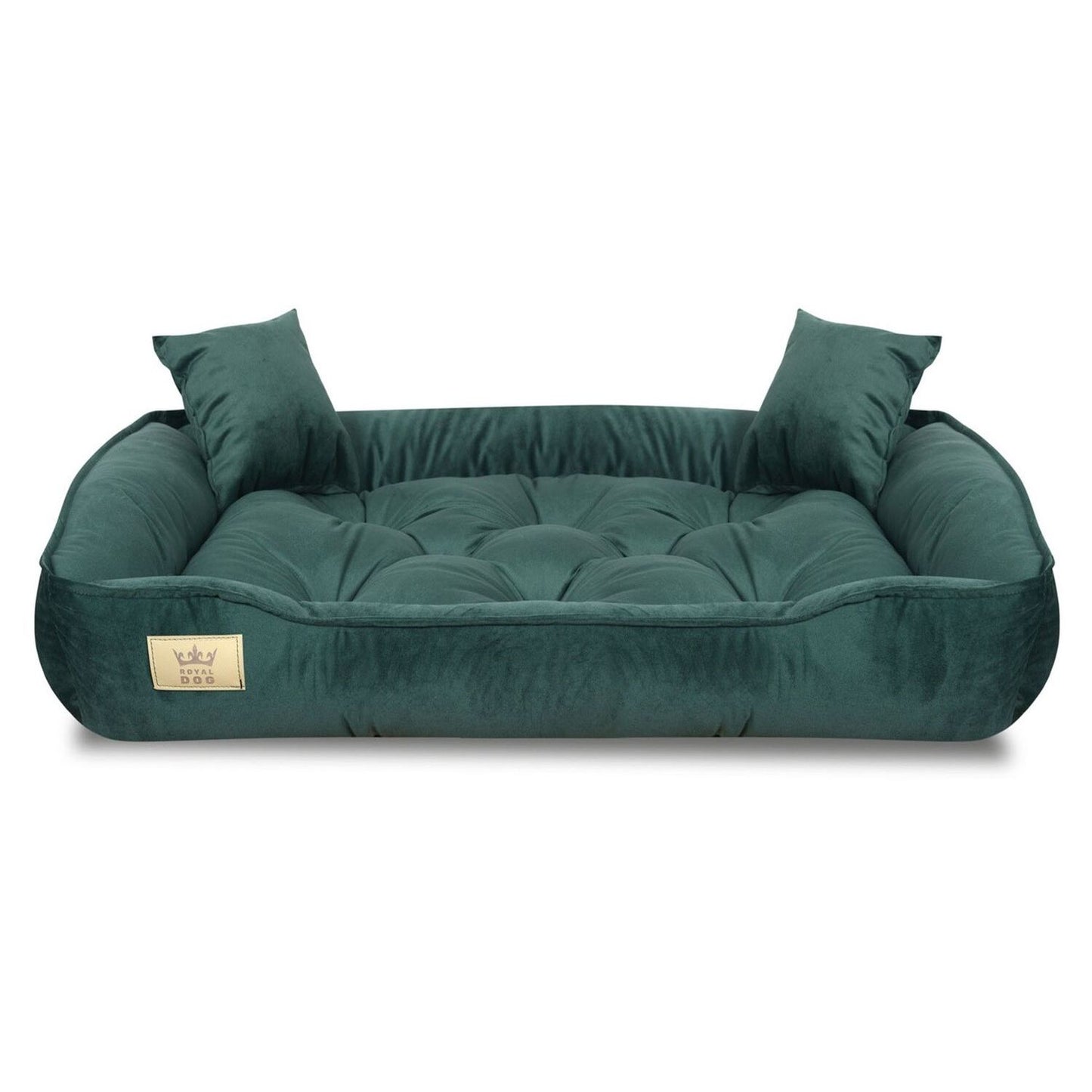 Legowisko dla psa 130x105 cm WELUR Aksamitny Zielony