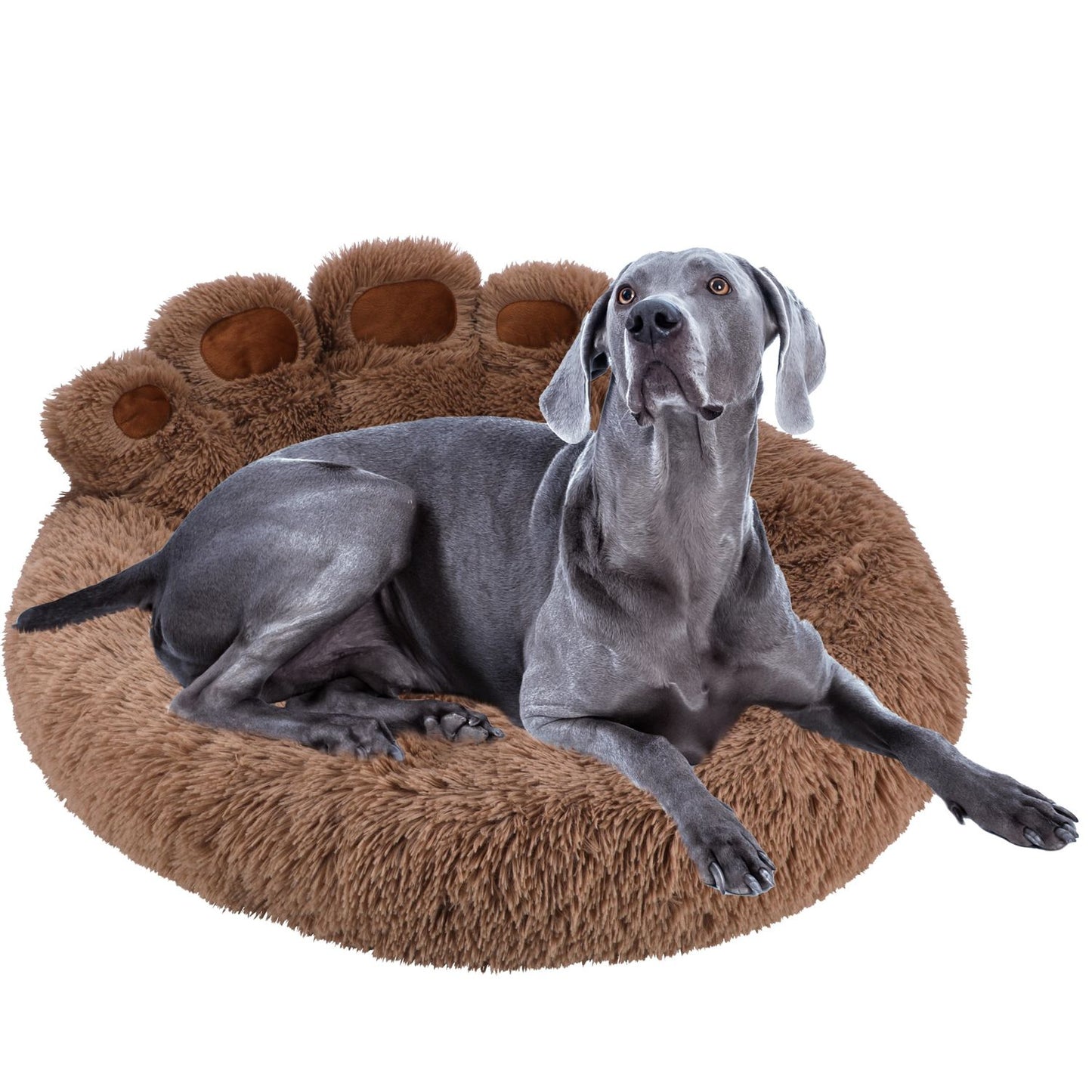 PLUSZOWE OKRĄGŁE LEGOWISKO kojec DLA PSA KOTA poduszka posłanie 80x80